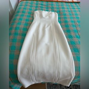 White Strapless Dress